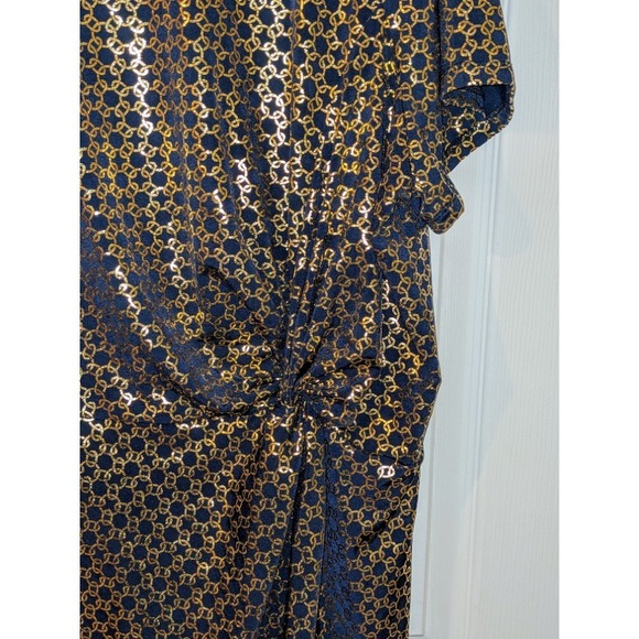 Michael Kors Metallic Twist Front Dress Party Cocktail Plus Size 2X‎ NWT $135 - Picture 7 of 11